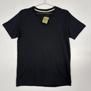 Alternative Earth Shirt Mens Medium Black Organic Cotton Crewneck Tee Top